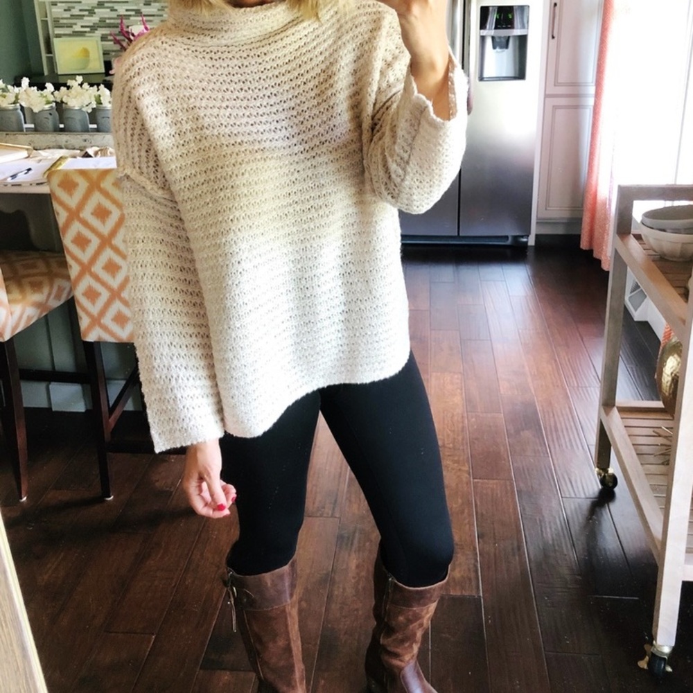 American Eagle aerie knit sweater w/ cowl neck top